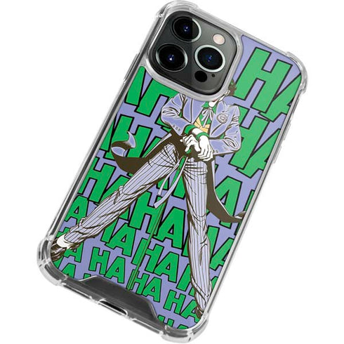DC Comics The Joker Vintage pose pattern iPhone 14 Pro Clear Case